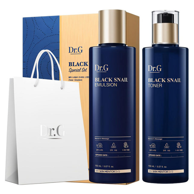 DR.G  Black Snail Toner 150ml + Emulsion 150ml Special Gift Set, 1 Set