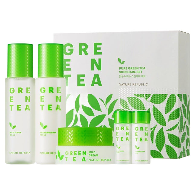 NATURE REPUBLIC Nature Republic Clear Green Tea Water Skincare Set, 1 Set