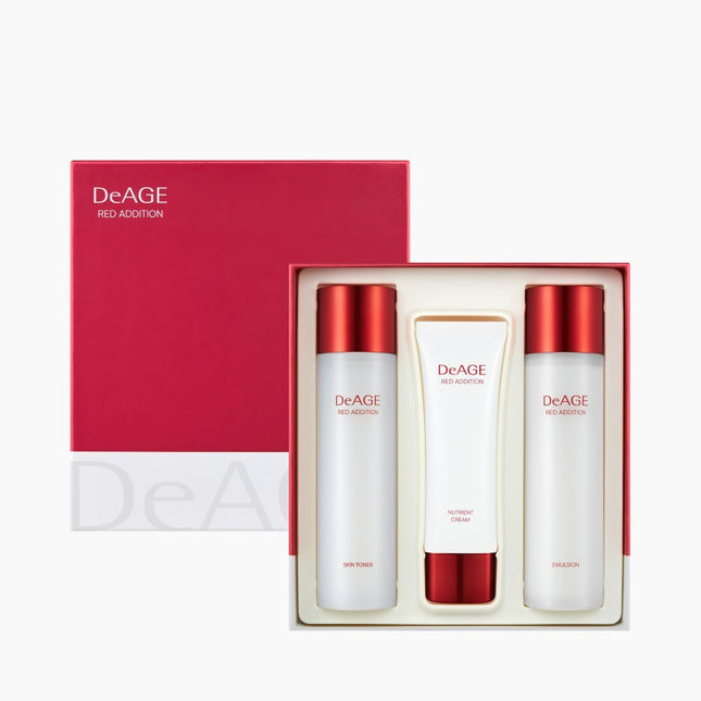 CHARMZONE  DE AGE RED EDITION CLASSIC SKINCARE SET GIFT BOX, 1 SET