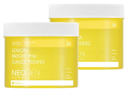 NEOGEN DERMALOGY Neogen Lemon Bright PHA Gauze Peeling Pad 190ml, 30 pads, 2 count