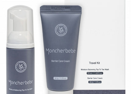 MONGSHELL BEBE Newborn Baby Travel Kit (All-in-One Body Wash/Cream 2-Piece Set)
