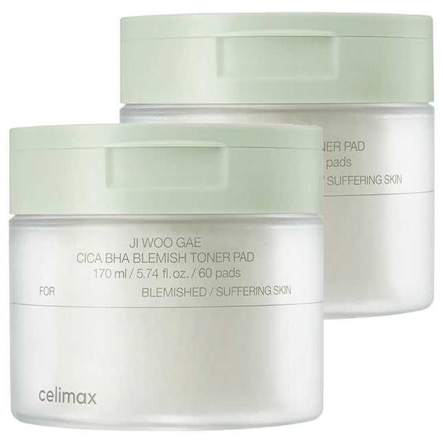 CELIMAX The Real Cica AHA BHA Toner Pad 170ml 60ea 2pack