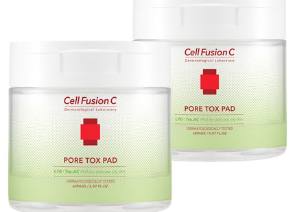 CELLFUSION C CellFusionC Triac Pore Tox Pad 60 Count, Pack of 2