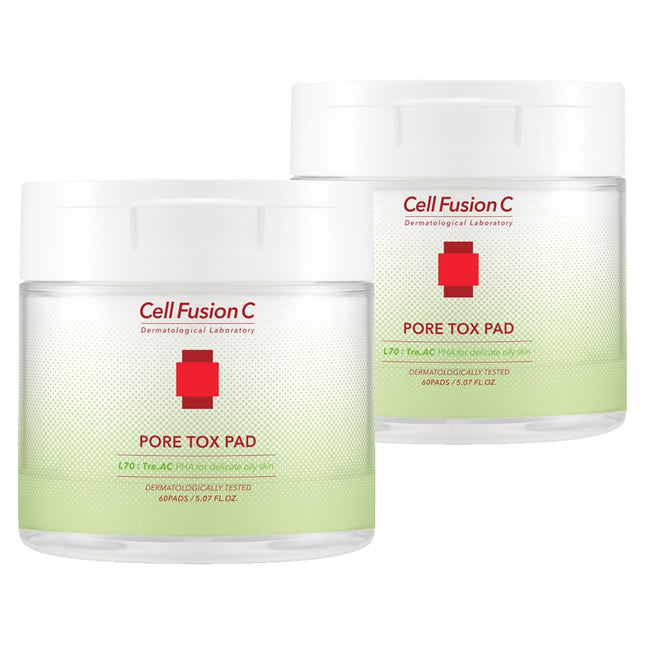 CELLFUSION C CellFusionC Triac Pore Tox Pad 60 Count, Pack of 2