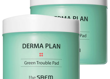 THE SAEM  Derma Plan Green Trouble Pad 70ea, 2count