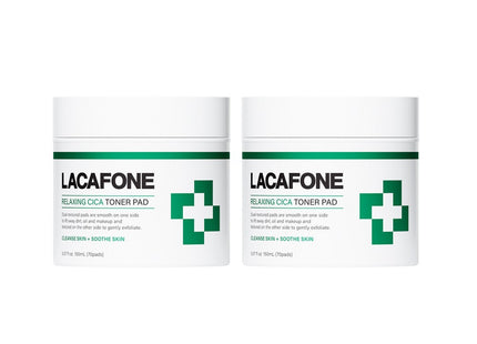 LAK A FO NE  Relaxing Cica Toner Pad 70p 150ml, Set of 2