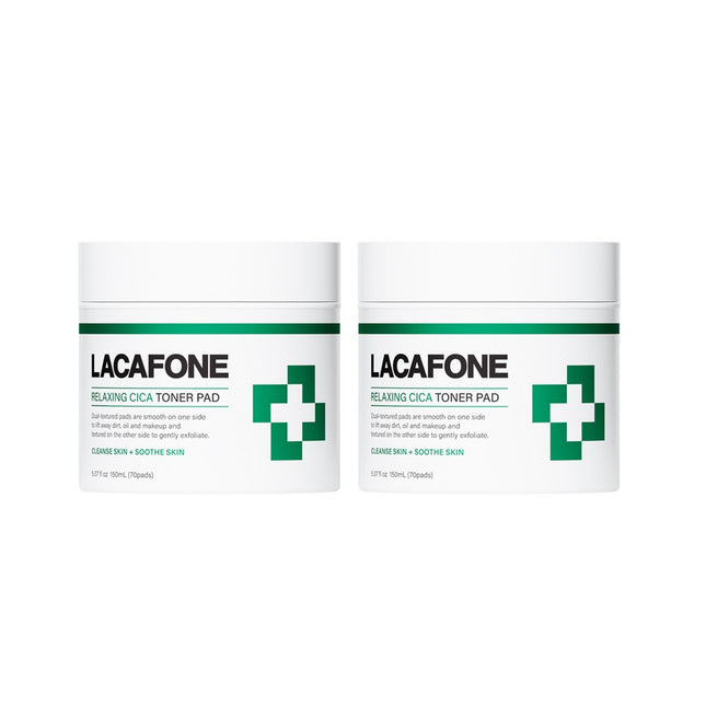 LAK A FO NE  Relaxing Cica Toner Pad 70p 150ml, Set of 2