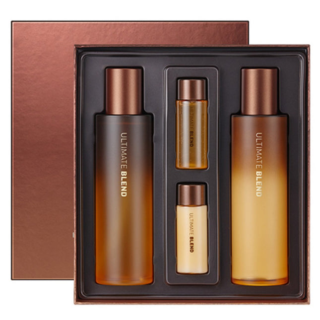 TONYMOLY  Ultimate Blend Black Propolis 3.3 Glow Toner 140ml + 20ml + Emulsion 140ml + 20ml Set, 1 Set