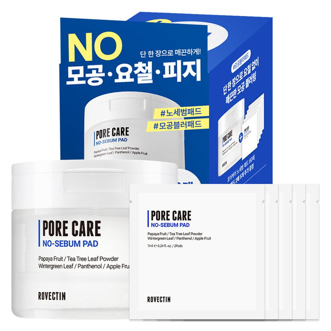 ROVECTIN  Pore Care No Sebum Sebum Pad 180ml 70 Count 1 Pack