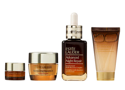 ESTEE LAUDER  Advanced Night Repair Synchronized Multi-Recovery Complex Serum 50ml + Cleansing Foam 30ml + Eye Gel Cream 5ml + Supreme+ Youth Activating Soft Cream 15ml Set, 1 Set