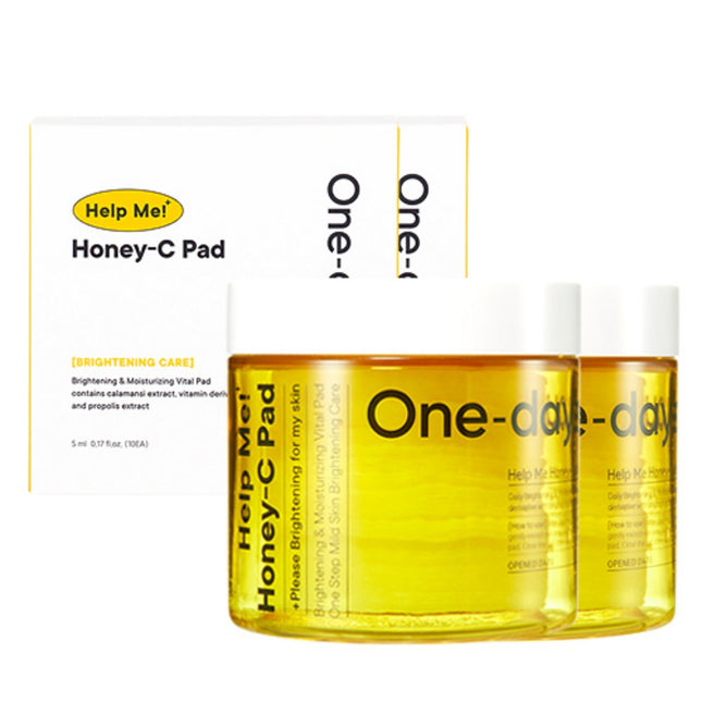 ONEDAY'S YOU  Help Me Honey Glow Pad Set (60ea x 2 + 20ea x 2 Travel Size)