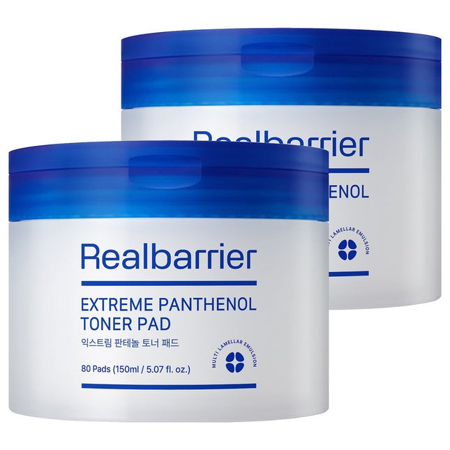 REAL BARRIER  EXTREME PANTHENOL TONER PAD 150ml, 80 count, 2 count