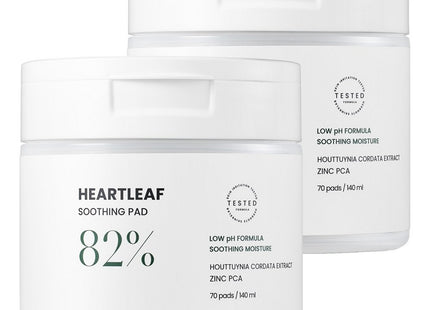 HUBNEROTE  Houttuynia Cordata Calming Pad, 70 Count, 2 Pack