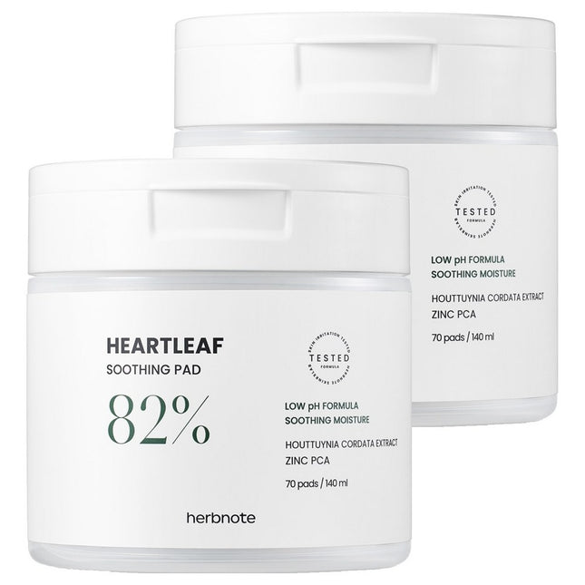 HUBNEROTE  Houttuynia Cordata Calming Pad, 70 Count, 2 Pack
