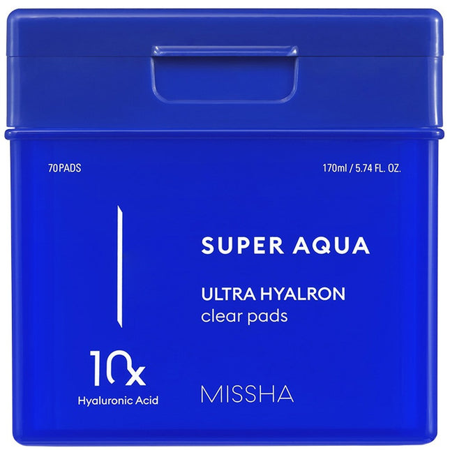 MISSHA  SUPER AQUA ULTRA HYALON CLEAR PAD 170ml, 70ea