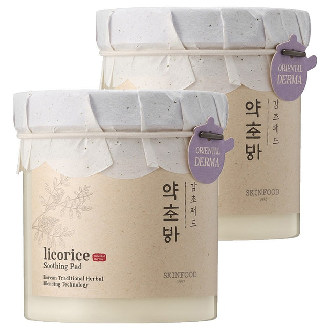 SKINFOOD  Herbal Essence Licorice Calming Pad 250g (2 Count Pack)