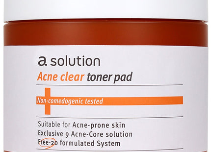 A SOLUTION  Clear Toner Pad 60 Count 1 Pack