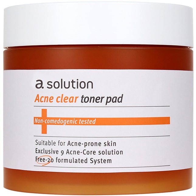 A SOLUTION  Clear Toner Pad 60 Count 1 Pack