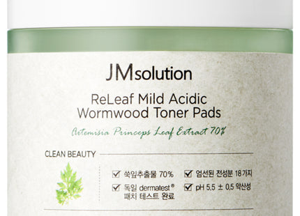 JM SOLUTION RELIEF MUGWORT LOW PH PAD 140ML 70EA 1PC