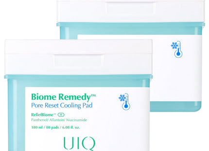 UIQ  BIOME REMEDY PORE RESET COOLING PAD 180ml, 80 Counts, 2 Pack