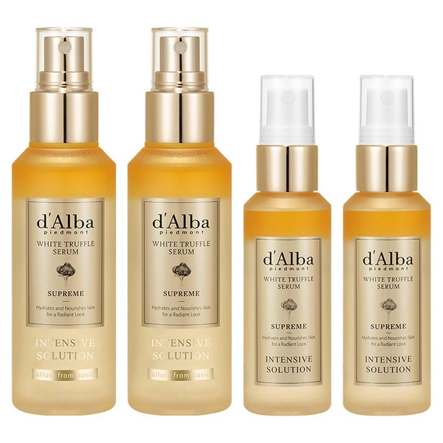 D'ALBA  White Truffle Supreme Intensive Serum 100ml + 50ml Set, 2 Count