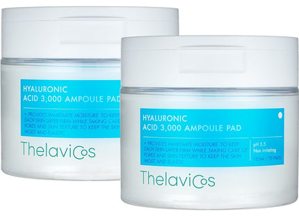 TERAVICOS Hyaluronic Acid 3000 Ampoule Pad 70ea x 2