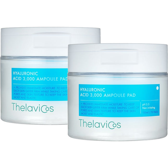 TERAVICOS Hyaluronic Acid 3000 Ampoule Pad 70ea x 2
