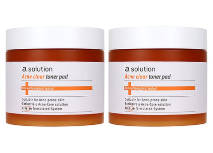 A.SOLUTION  Clear Toner Pad 60 Count 2 Pack
