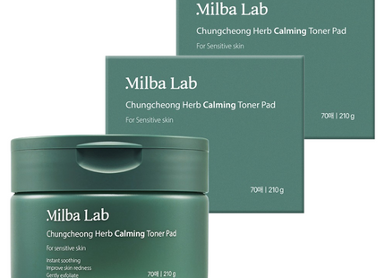 MILKY LAB  Calming Toner Pad 210g, 70 Count, Set of 2