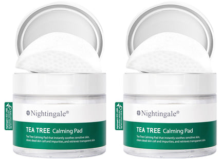 NIGHTINGALE  Tea Tree Calming Toner Pad 60p, 2 Count