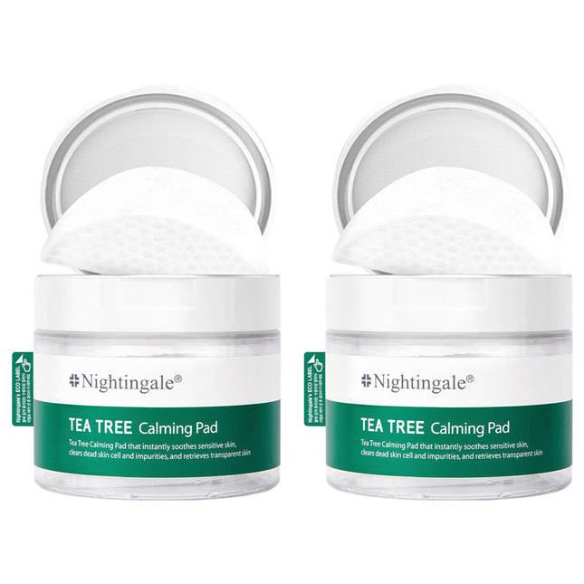 NIGHTINGALE  Tea Tree Calming Toner Pad 60p, 2 Count
