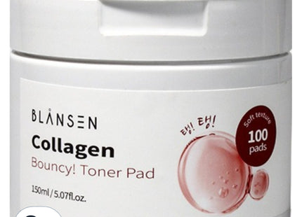 BLANCEN  Collagen Ttang! Ttang! Toner Pad 150ml, 100 Sheets, 2 Pack