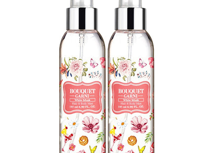 BOUQUET GARNI  Fragranced Hair & Body Mist White Musk, 145ml, 2 Count
