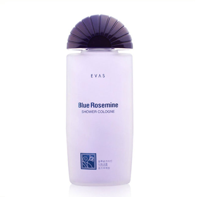 EVAS COSMETICS  Rose Mine Blue Shower Cologne Rose Bouquet Scent, 185ml, 1 Count