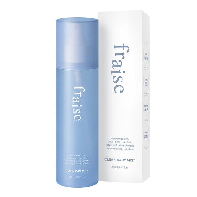PRES CLEAR  Body Mist Exfoliating Soothing Skin Care 200g 1ea