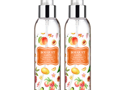 BOUQUET GARNI Bouquet Garni Fragranced Hair & Body Mist Tropical Peach, 145ml, 2 Count