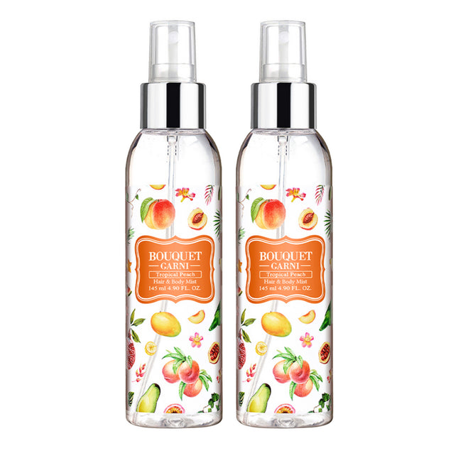 BOUQUET GARNI Bouquet Garni Fragranced Hair & Body Mist Tropical Peach, 145ml, 2 Count