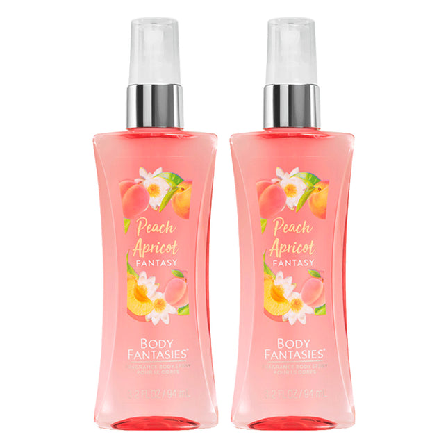 BODY FANTASIES  Peach Apricot Fantasy Fragrance Body Spray 94ml, 2 Count
