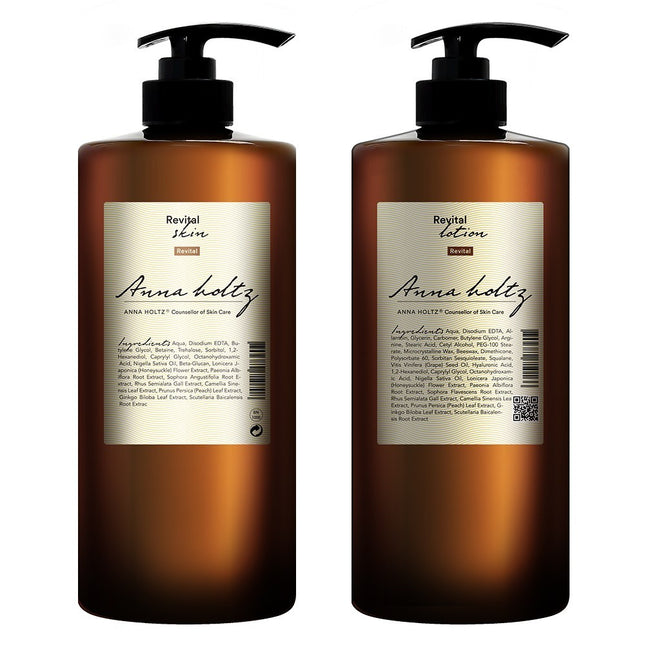 ANN HOLTZ  Hydrating Nourishing Firming Revitalizing Skin Lotion Large Size 2-Piece Set, 1 Count