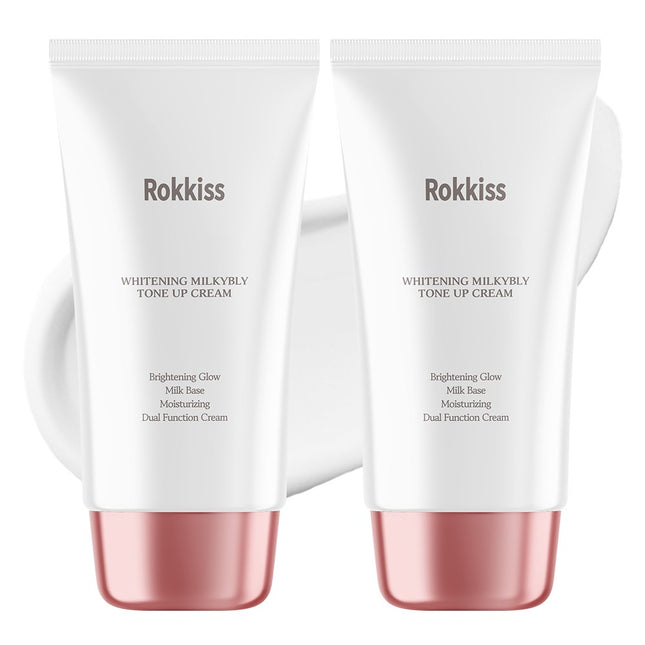 ROCKIES  Whitening Milky Blee Tone Up Cream, Milk Base, 50ml, 2 Count