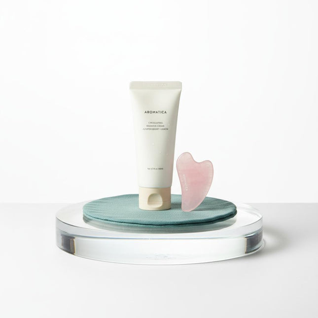 AROMATICA Circulating Massage Cream 100ml with Gua Sha Gift