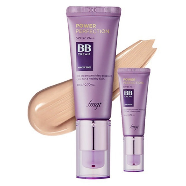 THE FACE SHOP The Face Shop Power Perfection BB Cream SPF37 PA++, V203 Natural Beige, 20g, 2 count