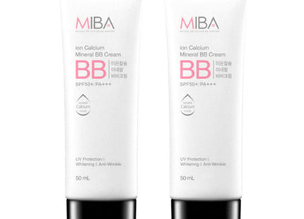 MIBA  Ion Calcium Mineral BB Cream 50ml, 2 Count