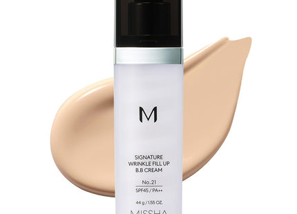 MISSHA  M Signature Wrinkle Fill Up BB Cream SPF45 PA++, Bright Beige 21, 44g, 1 Item