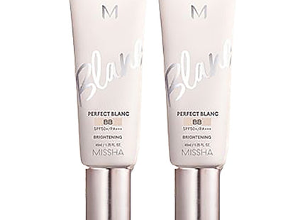 MISSHA  M Perfect Blanc BB SPF50+ PA+++, Shade 19 Rosy, 40ml, 2-Pack