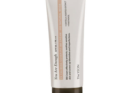 THE YEON  Double Calming Cover Fit BB Cream SPF36 PA++, 001 Light Beige, 50ml, 1 Count