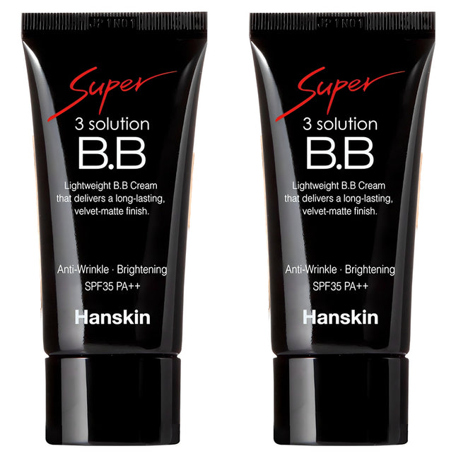 HANSKIN  Super Three Solution BB Cream SPF35 PA++, Beige, 30g, 2 Pack