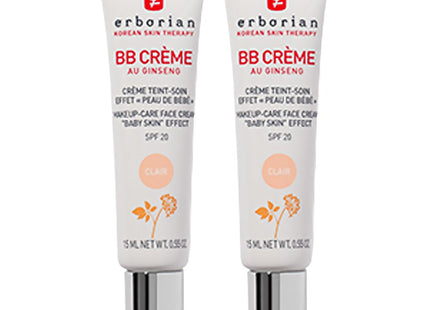 ERBORIAN  BB Cream SPF20 Claire 15ml 2 Pack