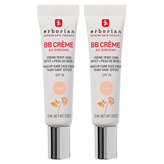 ERBORIAN  BB Cream SPF20 Claire 15ml 2 Pack