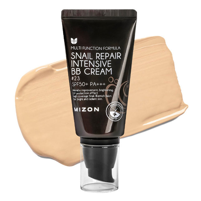 MIZON  Snail Repair Intensive BB Cream SPF50+ PA+++, Natural Beige (23), 1 Count